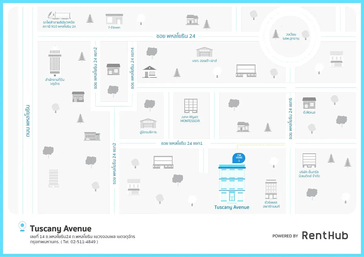 รูปภาพ Tuscany Avenue Service Apartment  //Free Wi-Fi | อพาร์ทเม้นท์ หอพัก ที่พัก ห้องพัก - รูปที่ 32/32